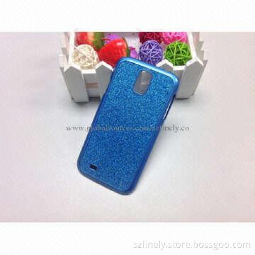 Glitter PC Cases for Samsung S4, Sticker Glitter Sheet on Surface Groove, Shiny and Fashionable